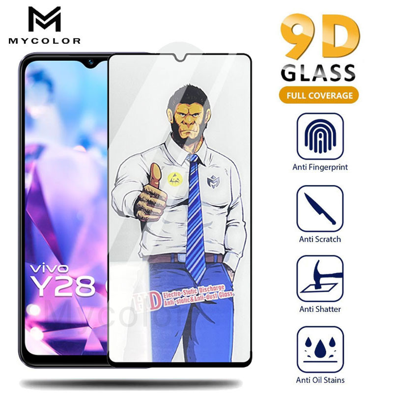 Clear Gorilla 9D Full Cover Tempered Glass For VIVO Y100 Y28 Y28s Y27 ...