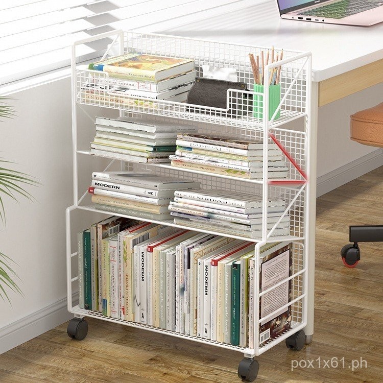 School Bag Storage Rack High School Student Desk Side Floor Rolling ...