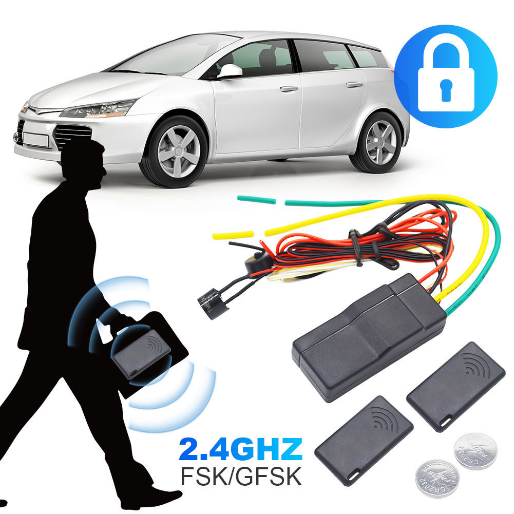 12V Auto Intelligent Secret Lock Anti-Hijacking 2.4GHz RFID Wireless ...