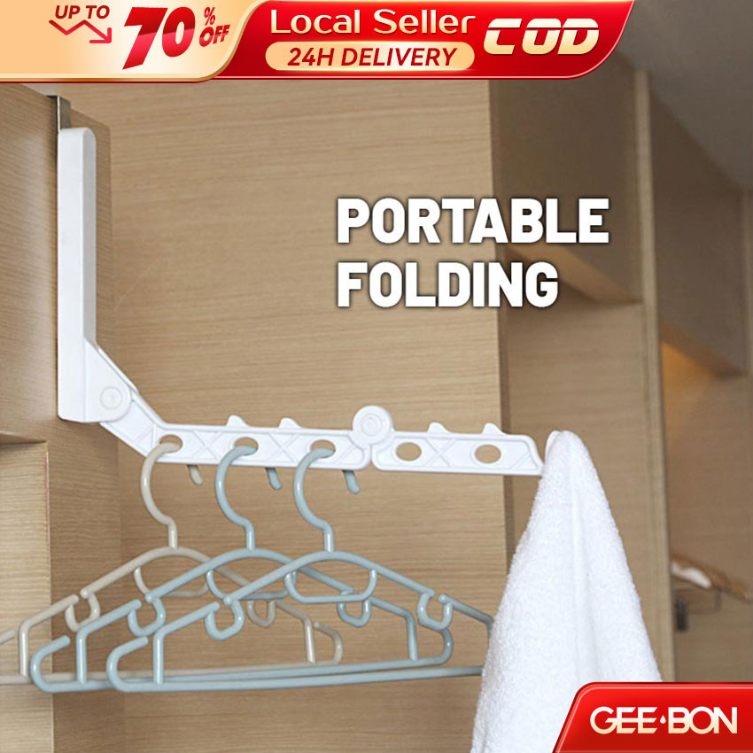 GEEBON 5 Hole Folding Clothes Drying Rack Travel Portable Hotel Indoor ...