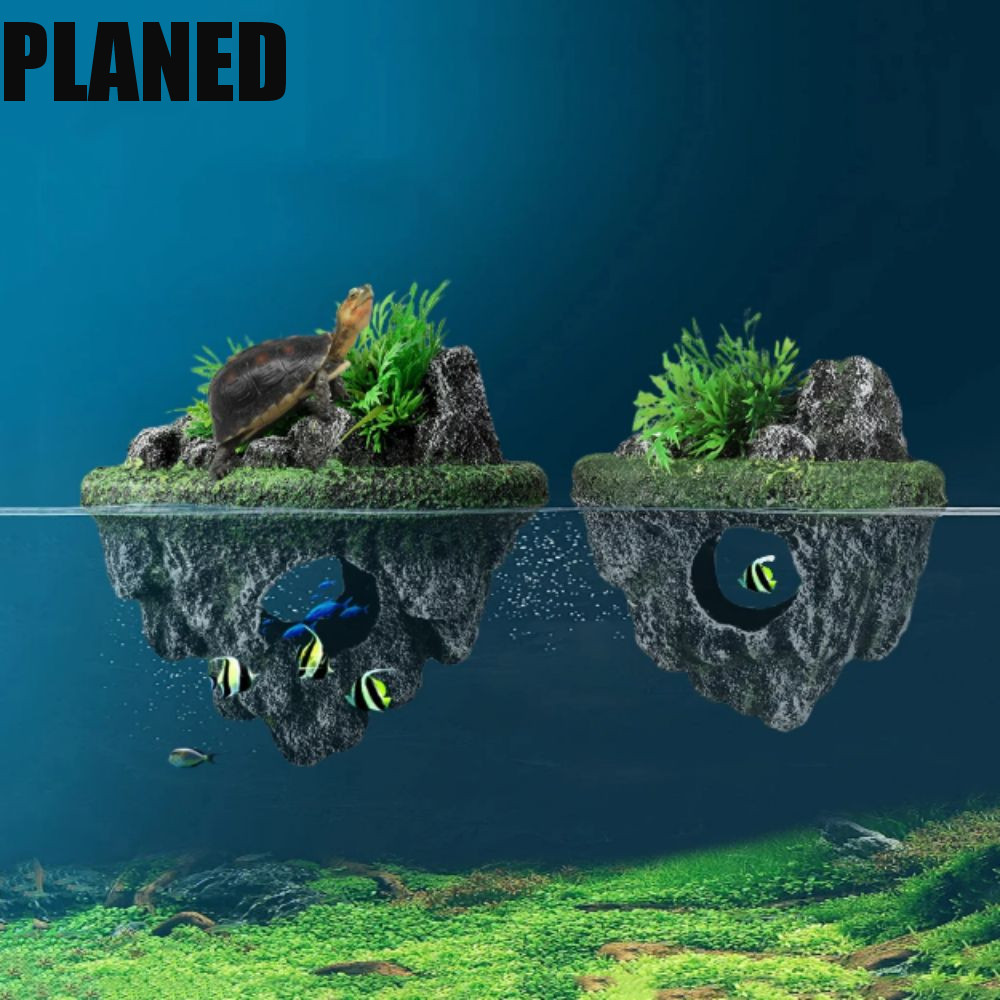 PLANED Floating Island Decoration, Simulation Realistic Floating Stone ...