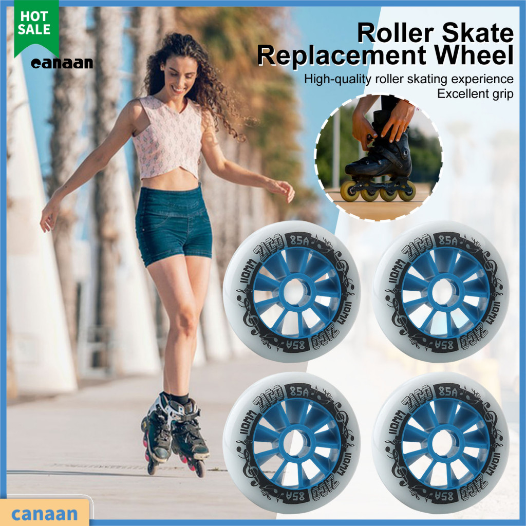 canaan| 110mm Roller Skating Wheels Outdoor Roller Skates 4 Pack Inline ...