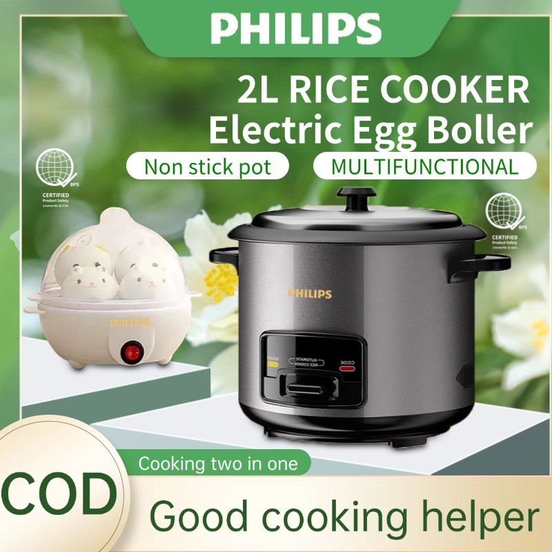 One-click non-stick rice cooker + portable breakfast machine Automatic ...