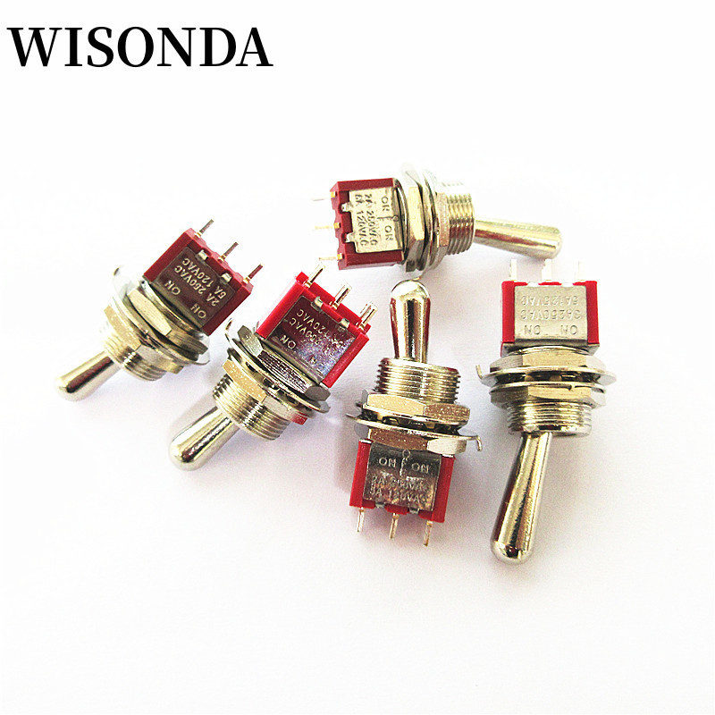 M12 Big Head Button Switch Open Hole 12MM Red Button Switch 3/6 Pin 2 ...