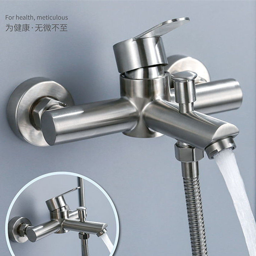 304 Stainless Steel Faucet Bathtub Wire Drawing Cold and Hot Water