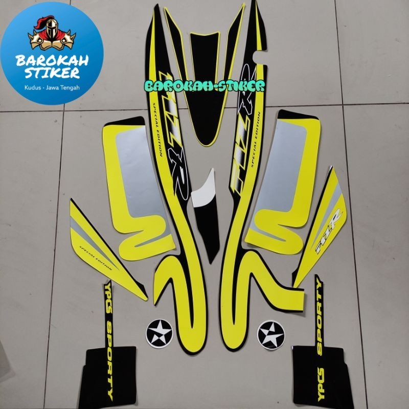 Striping polet Sticker yamaha fizr f1zr fiz r caltex yellow standard ...