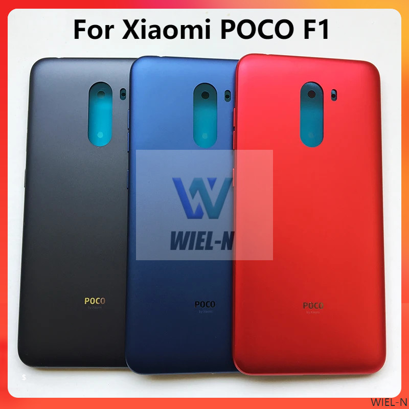 For Xiaomi Mi POCO F1 Back Cover Plastic Door Cover Replacement Hard ...