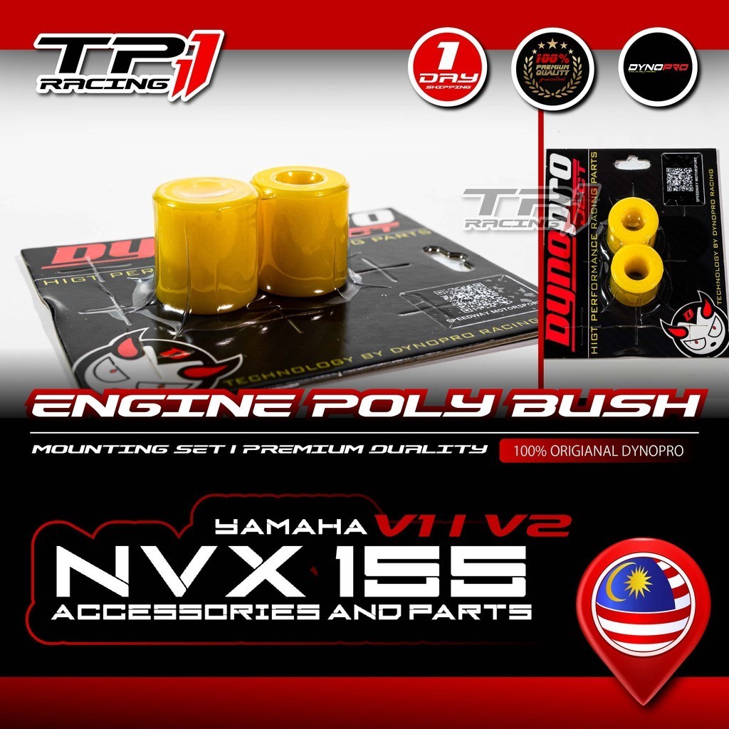 NVX Engine Poly Bush Mounting Set I Premium Quality I Dynopro PNP For ...