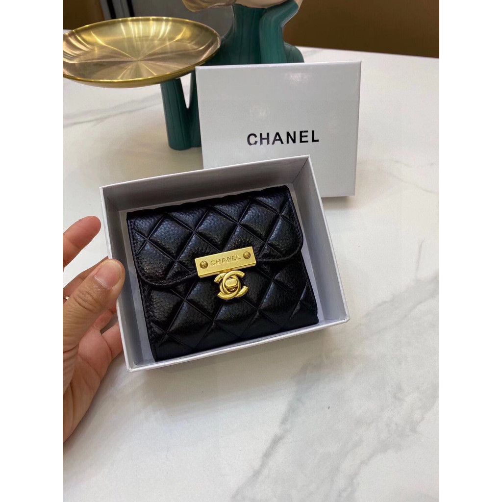 (With Box) Che wallet classic trifold Authentic quality materials ...