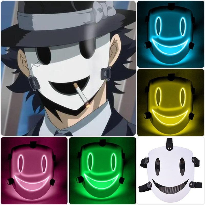 RQ+ZJSLT-Anime cosplay High-Rise Invasion Cosplay Mask LED Glowing ...