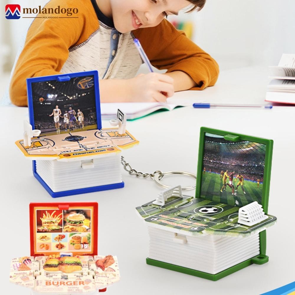 MOLANDOGO Funny 3D Folding Book Keyring Birthday Gift Fold Book ...