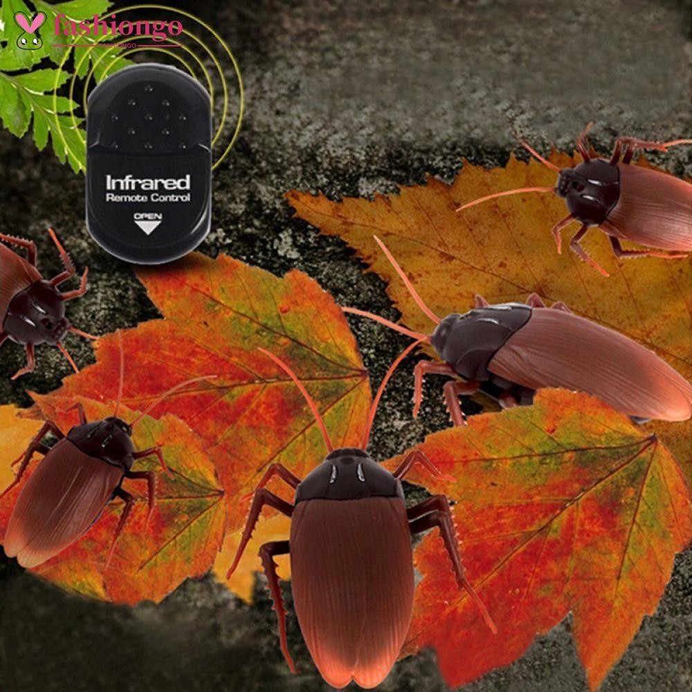 FASHIONGO Remote Control Fake Cockroach RC Toy Prank Insects Joke Scary ...