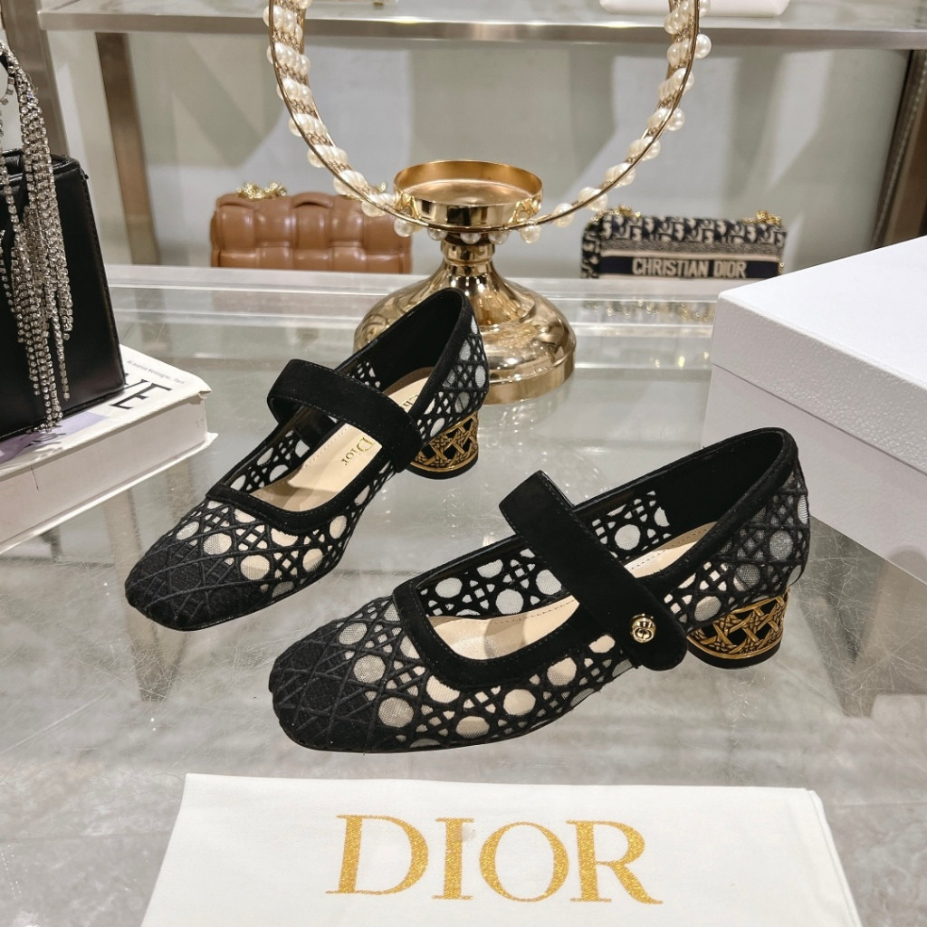 2025 Spring Summer New Style DIOR Block Heel British Style Shoes ...