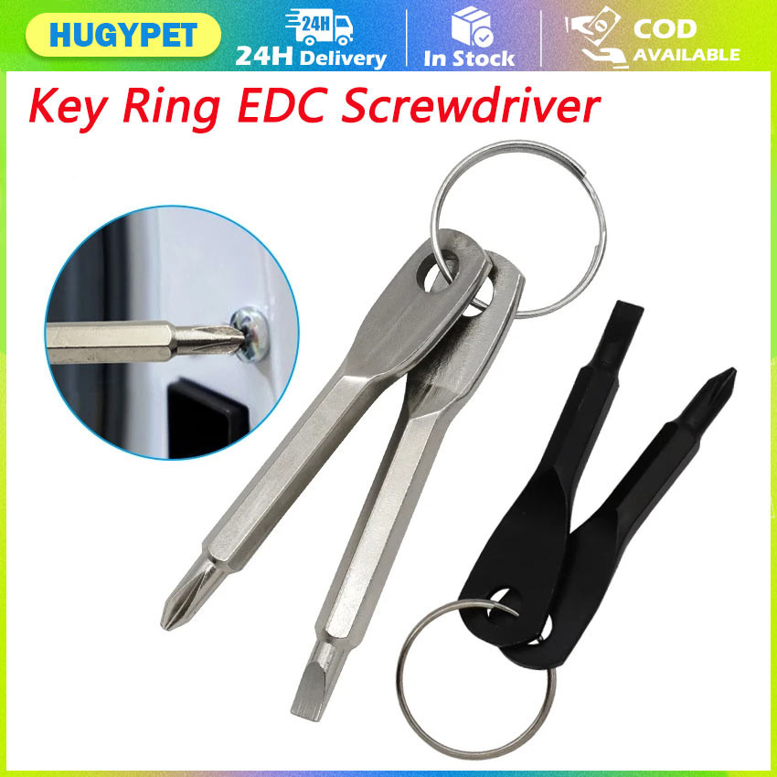 Portable Phillips Slotted Screwdriver Key Ring Keychain Mini Pocket ...