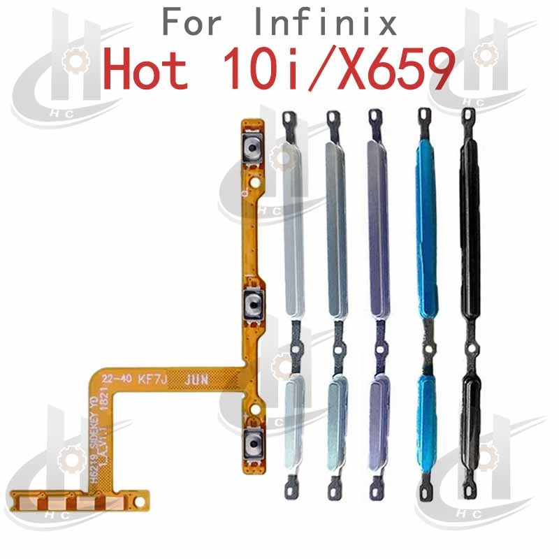 For Infinix Hot 10i X659 X659B X658 X658E Power Volume Side Button Flex ...