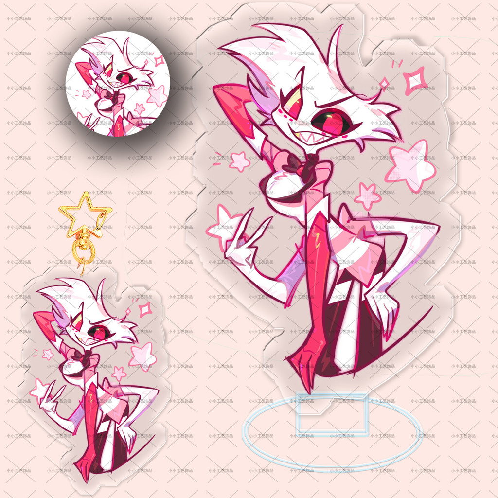 Time-limited Hell Inn hazbin hotel Doujin Double Flash Badge Laser ...