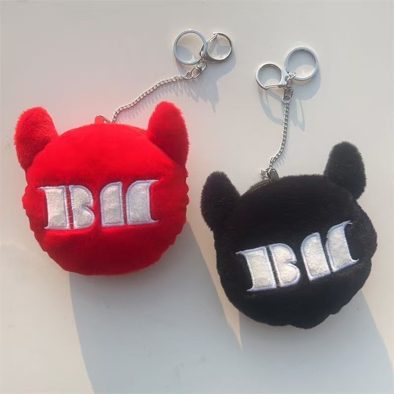 Kpop Idol BABYMONSTER HELLO MONSTERS Horn Plush Pouch Keyring