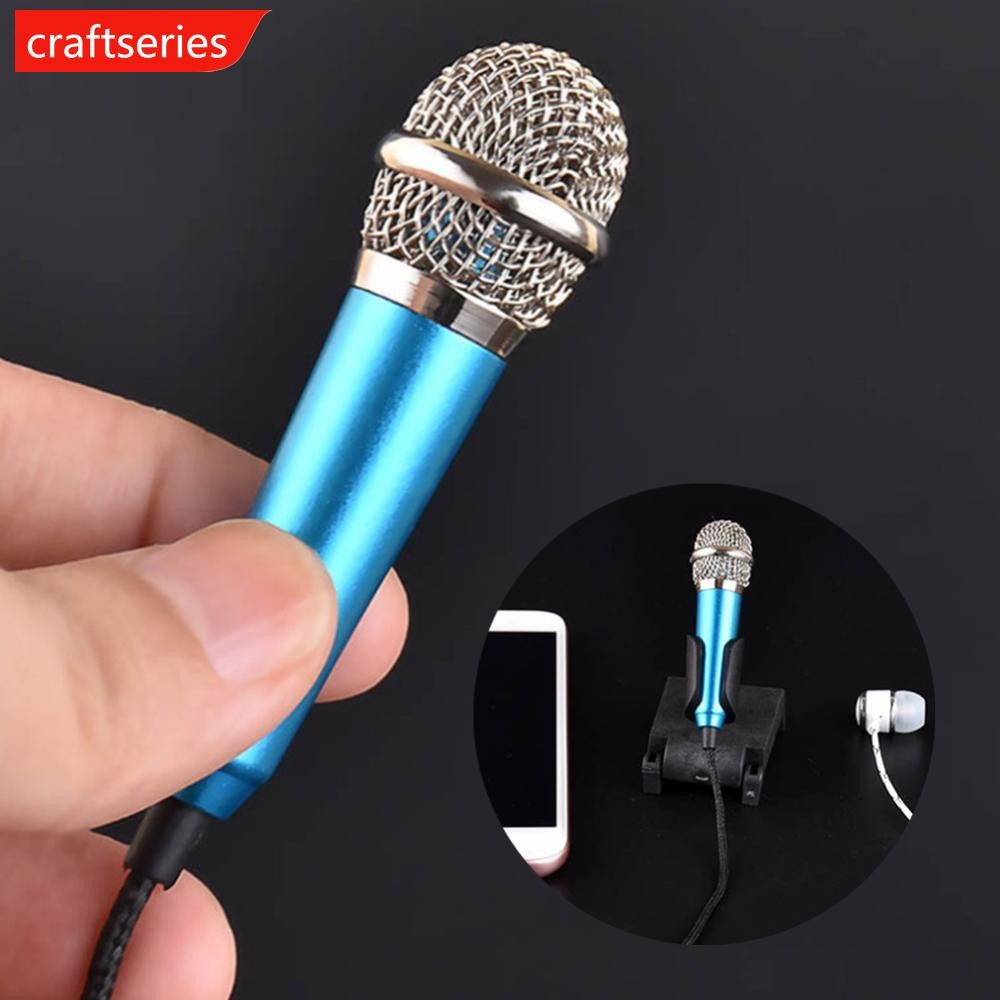 CRAFTSERIES Portable 3.5mm Stereo Studio Mic KTV Karaoke Mini ...