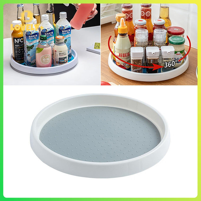 Spices Organizer Rack 360 Degrees Rotating Kitchen Seasoning Bottle ...