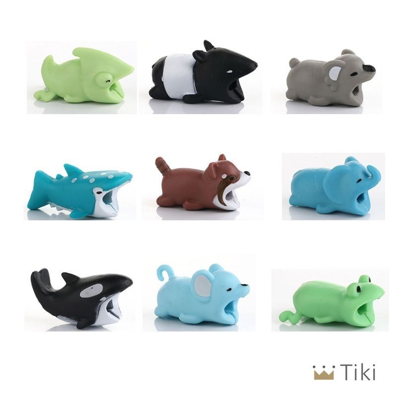 Cartoon Charger Protective Sleeve Bite Wire Fixer - Tiki | Shopee ...