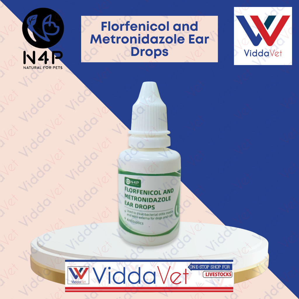 N4P viddapet Ear Drops 20ml for dogs and cats Pawsome Pet Ear Relief Drops