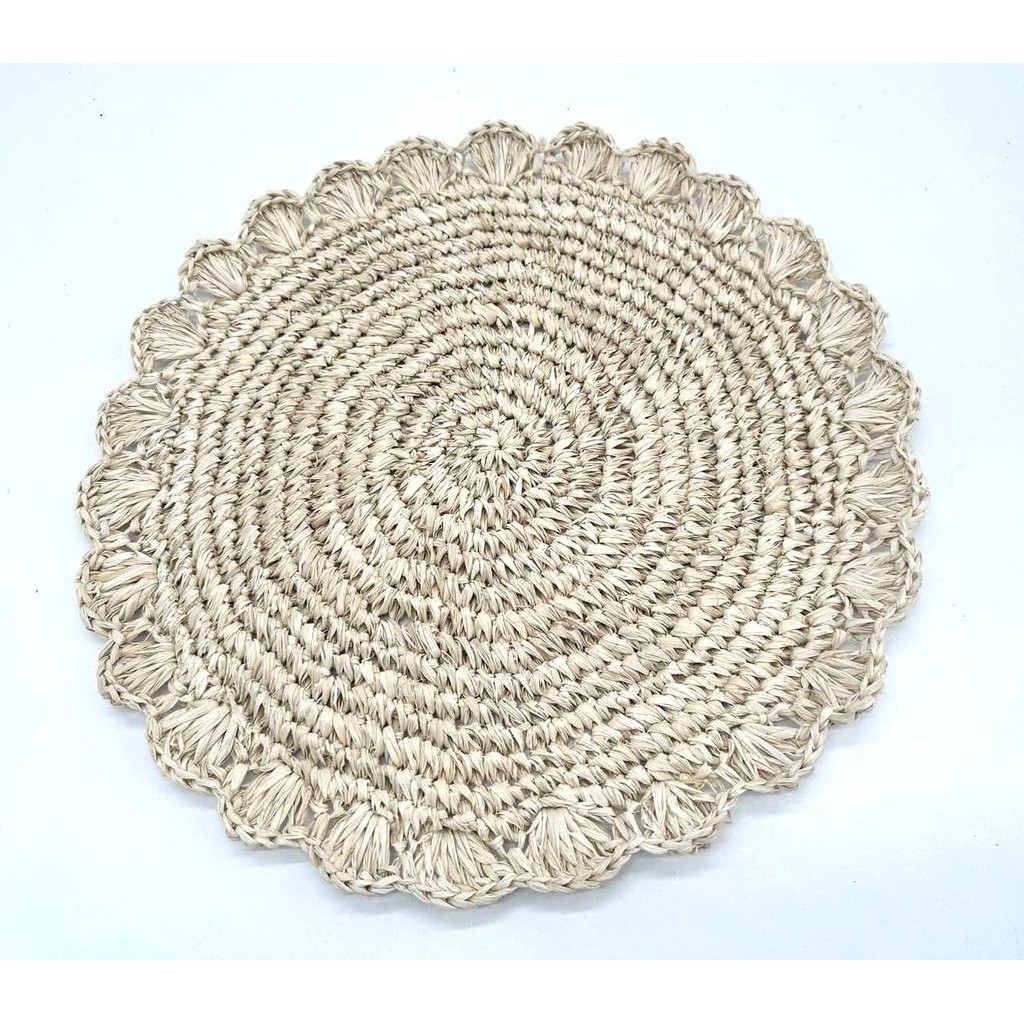 Raffia Crochet Placemat | Shopee Philippines