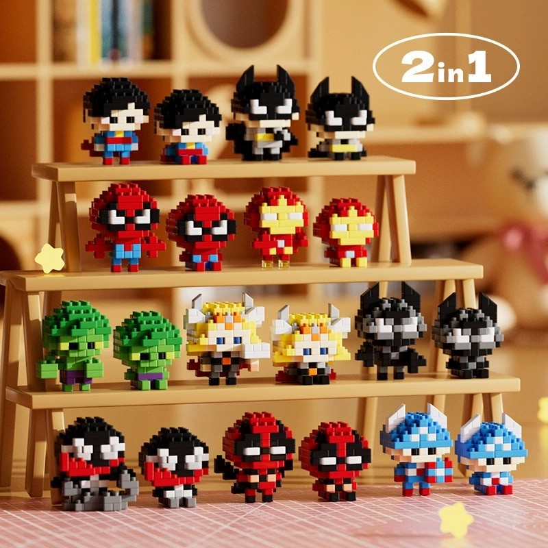 Micro Bricks Series Cartoon Education Building Block | Shopee Philippines