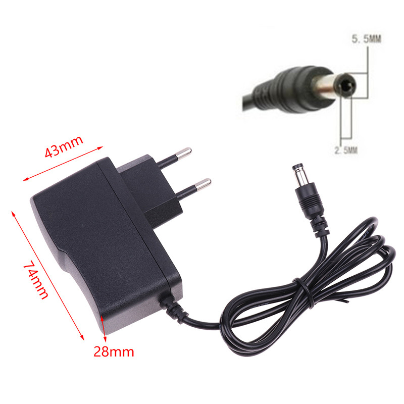 IGO AC DC 9V 1A 1000ma Power Adapter Supply EU Plug Reverse Polarity ...