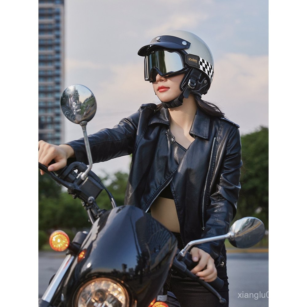 Germany zidan Bullet Electric Motorcycle Helmet for Men and Women Retro ...