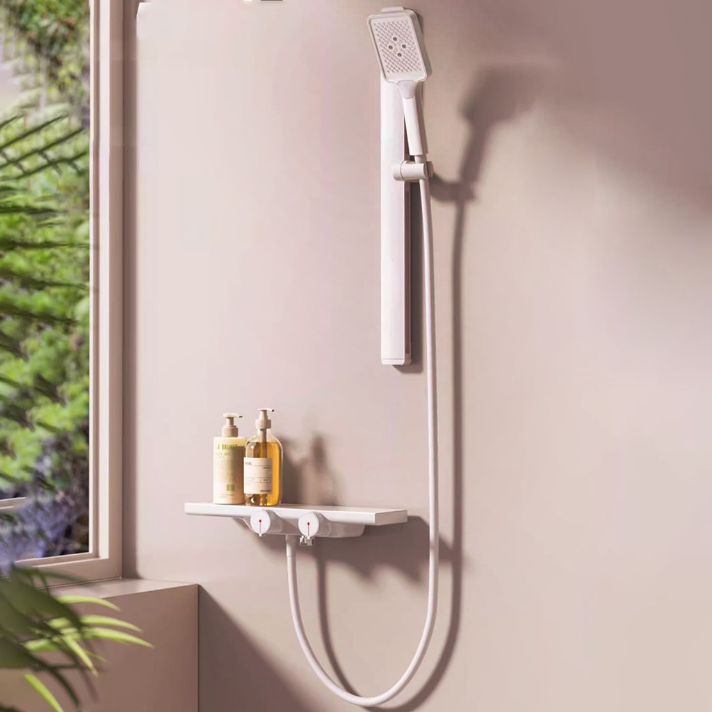 Package Installation Simple Shower Shower Set Milk White Toilet ...