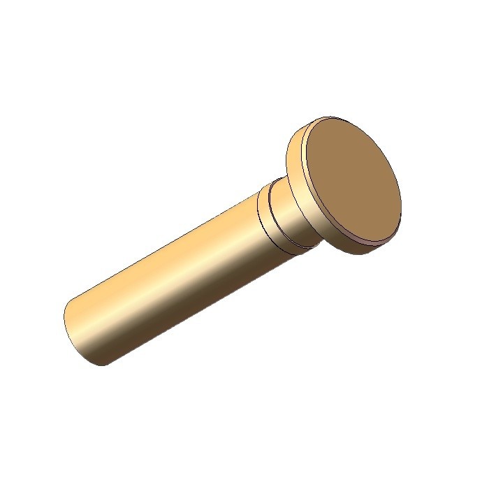 Copper column contact female pin solid conductive pin high current ...