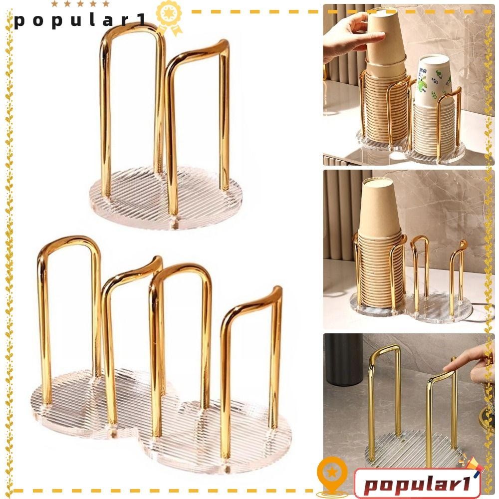 POPULAR 1Pcs Disposable Paper Cup Holder, Rack Shelf Acrylic Water Tea ...