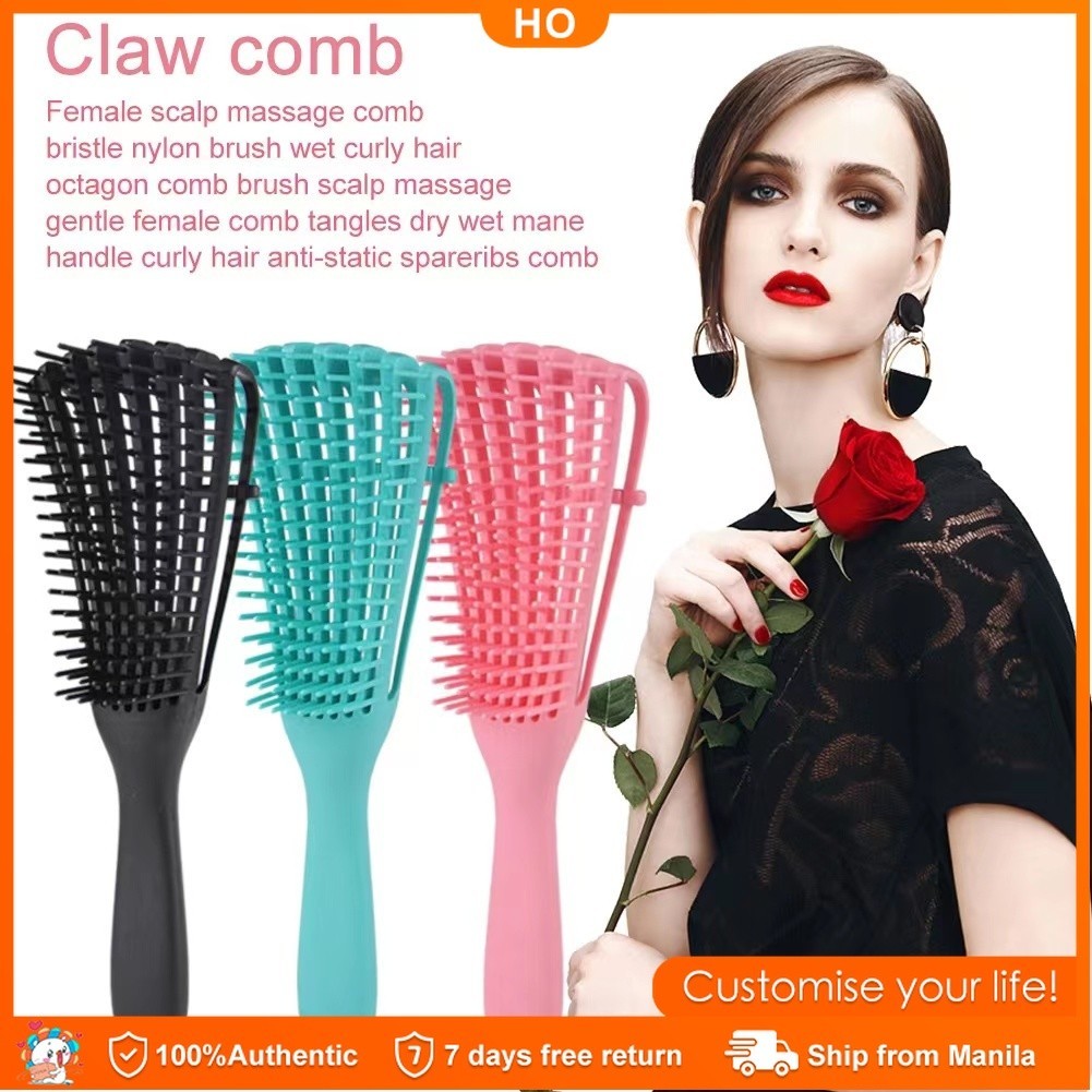 Octopus Comb Straightens Hair Instantly Bid Farewell to Curvy Hair ...