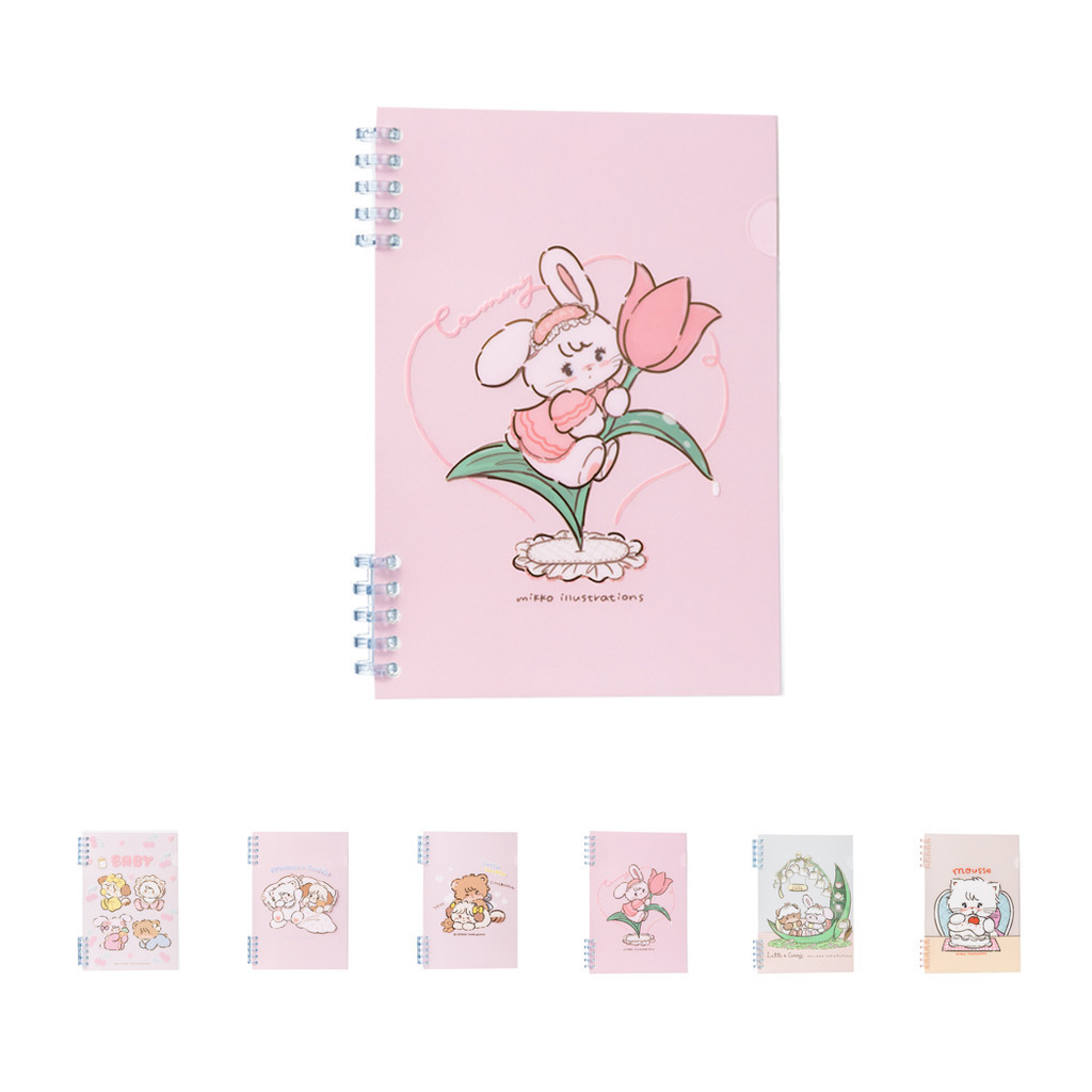 MINISO MIKKO Collection A5 Separated-segment Loose-leaf Wire-bound Book ...