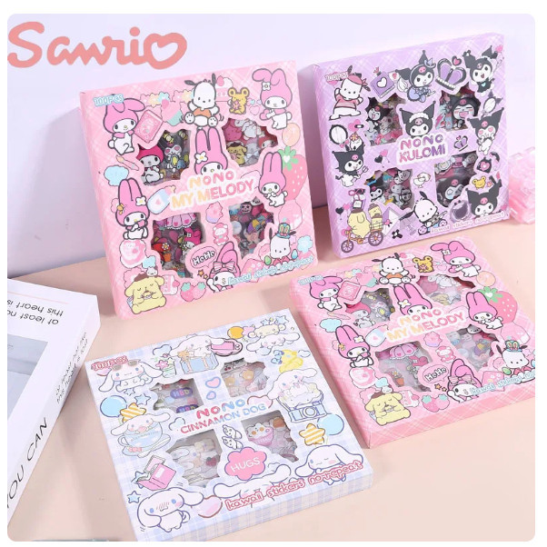 MP 100 pcs Sanrio Cute Sticker Kawaii Transparent Waterproof for Water ...