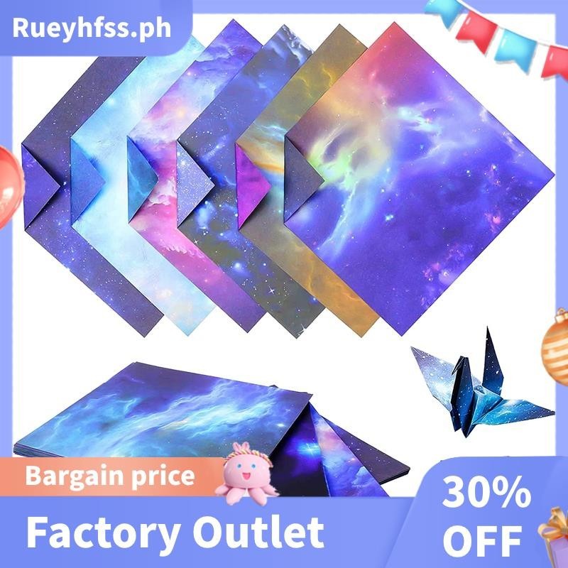 Excellent 200 Sheets Galaxy Space Stars Pattern Origami Paper, Double ...