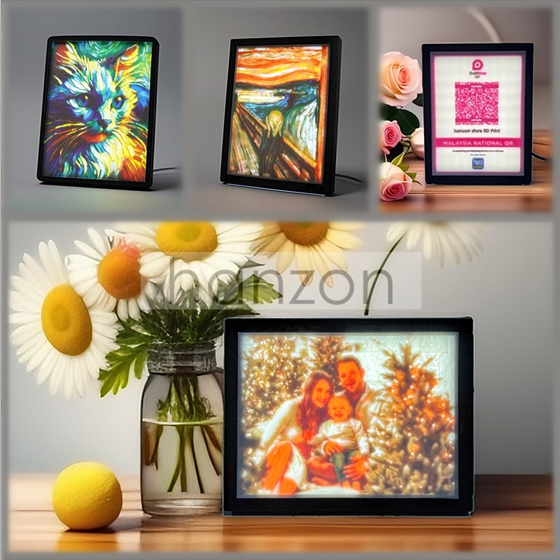 Custom 3D Lithophane LED Photo Frame - A to Shine Light on Your ...