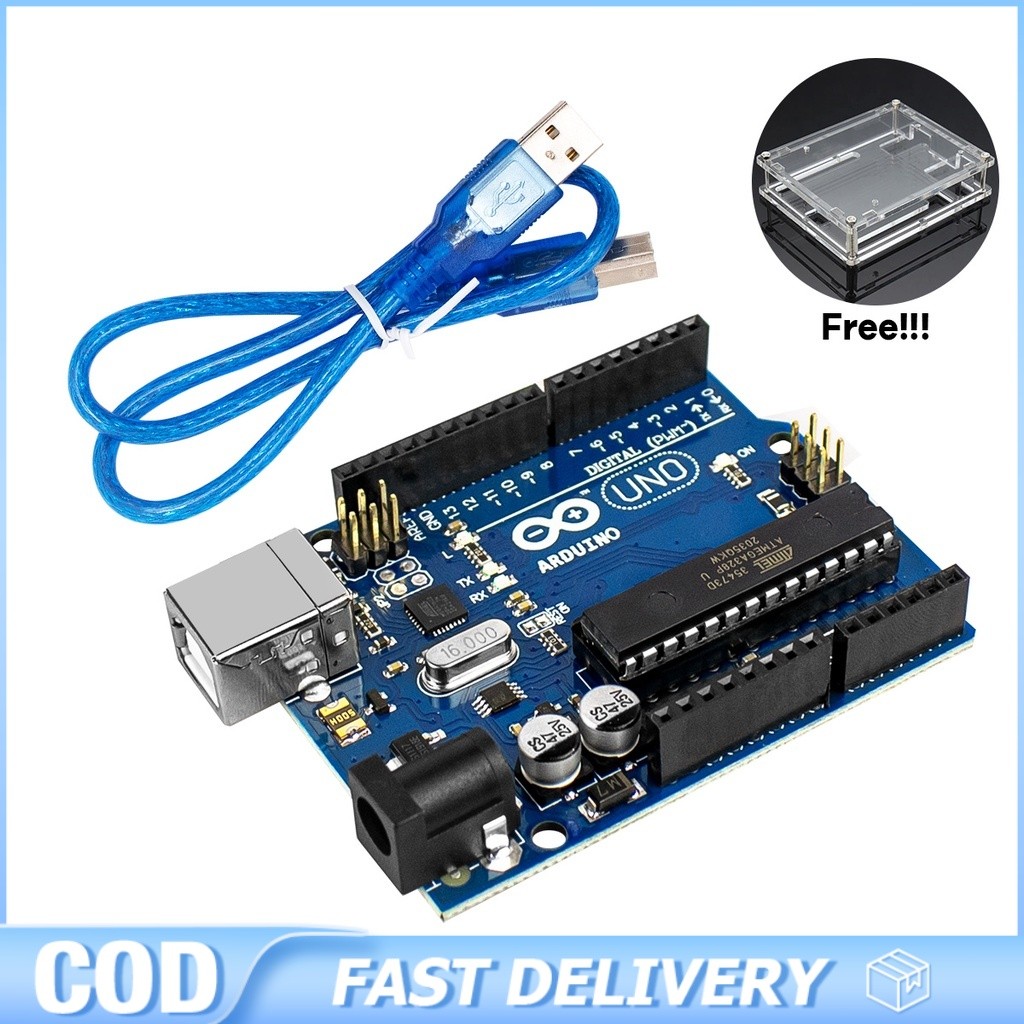 LAFVIN Uno R3 Board Atmega328/Ch340g With USB Cable For Arduino COD ...