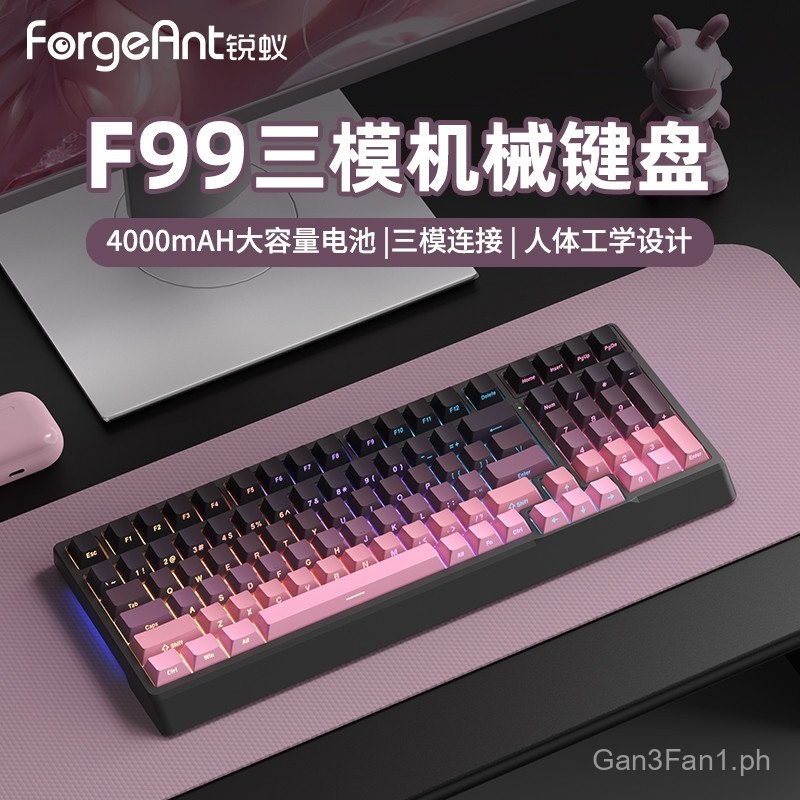 Sharp Ant F99Pro Mechanical Keyboard Wireless Tri-Mode98Bluetooth ...