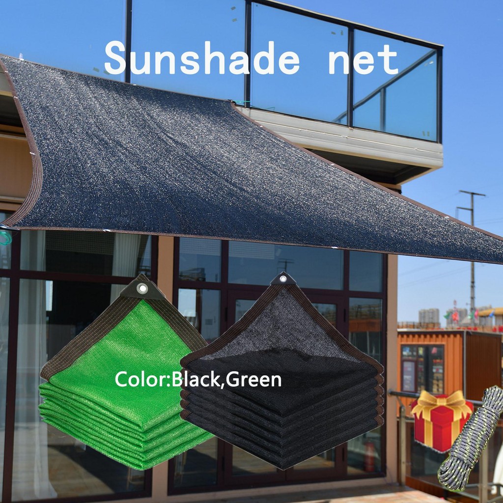 Anti-Ultraviolet Shading Net 93% UV Protection Green Black Multi-Size ...