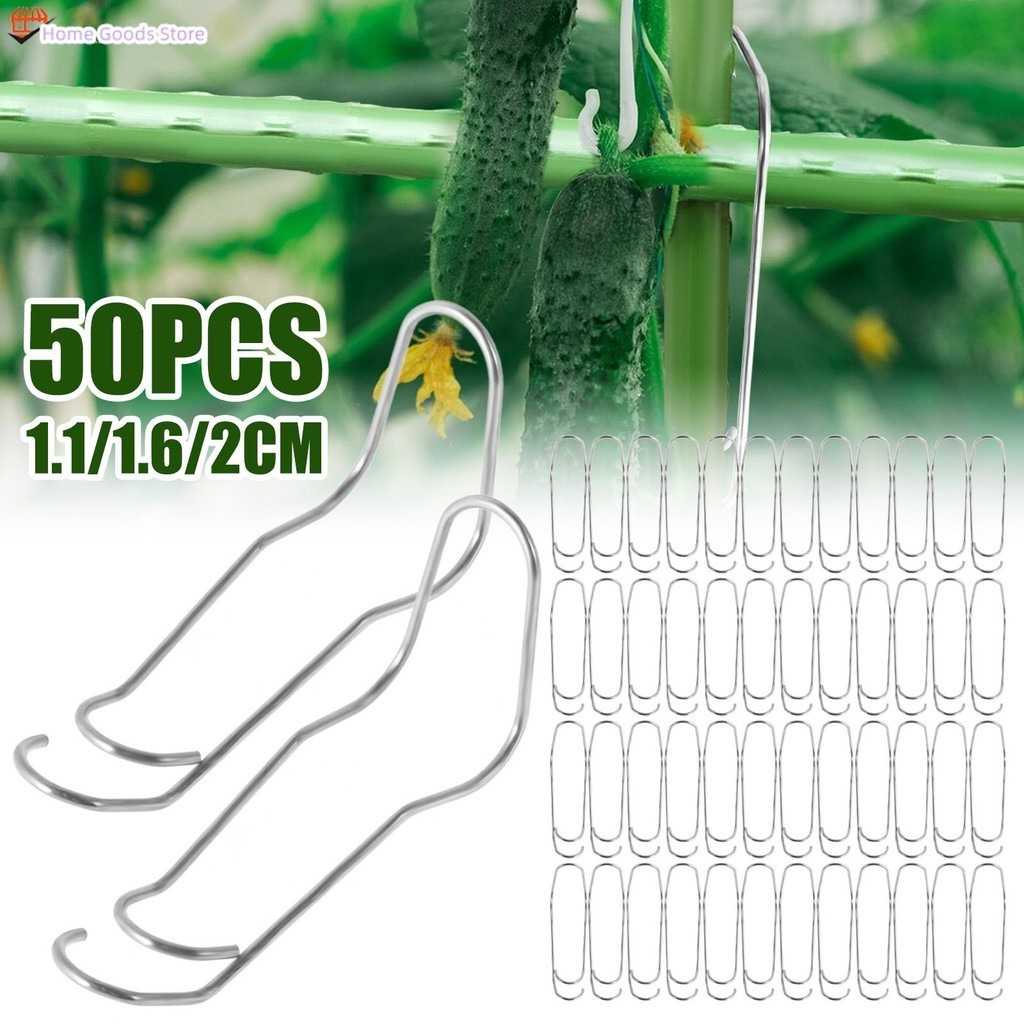 50Pcs Plant Trellis Connecting Buckles Steel Plant Cages Connector ...