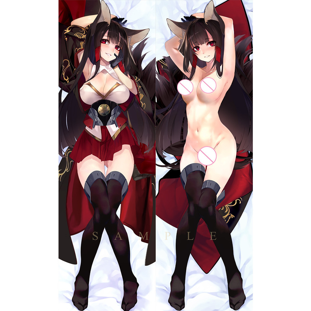 Dakimakura Anime Akagi Azur Lane Double Sided Print Life Size Body Pillow Cover Cute Shopee