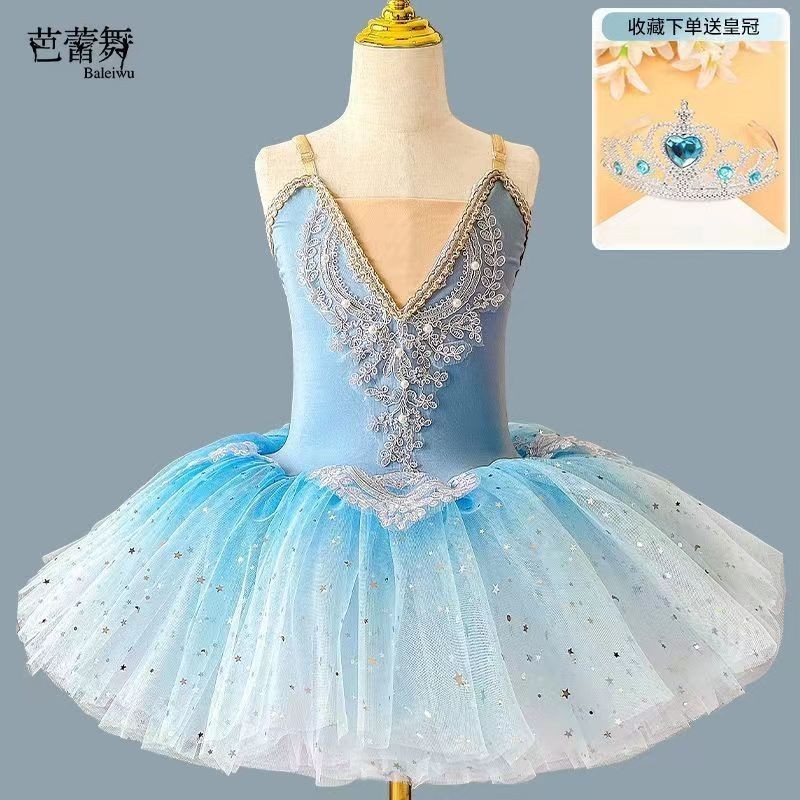 Princess Pettiskirt Children Summer Swan Lake Dance Costume Little Swan ...