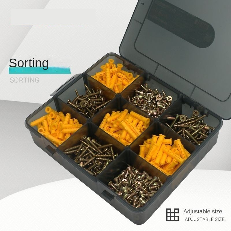 Spare Parts Box Grid Box Transparent Pp Plastic Storage Box Screw ...