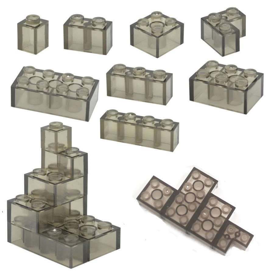 Small Particles BricksTransparent White Thick Brick Model MOC Classic ...