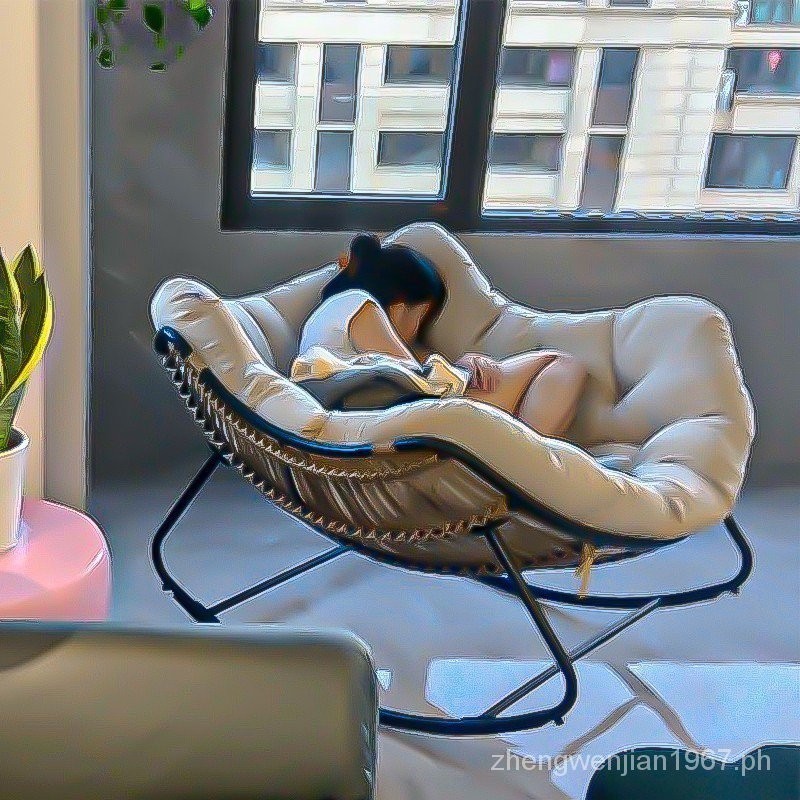 Lazy Rocking Chair Sofa Reclining Sleeping Leisure Chair Home Adult ...