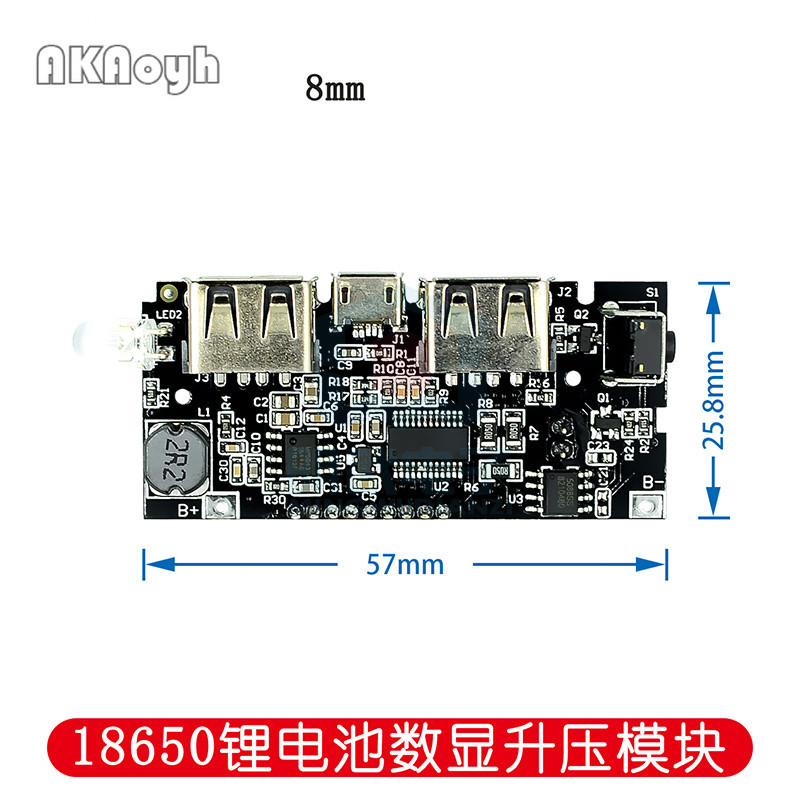 Charging Treasure Module Power Bank Booster DIY18650 Lithium Battery ...