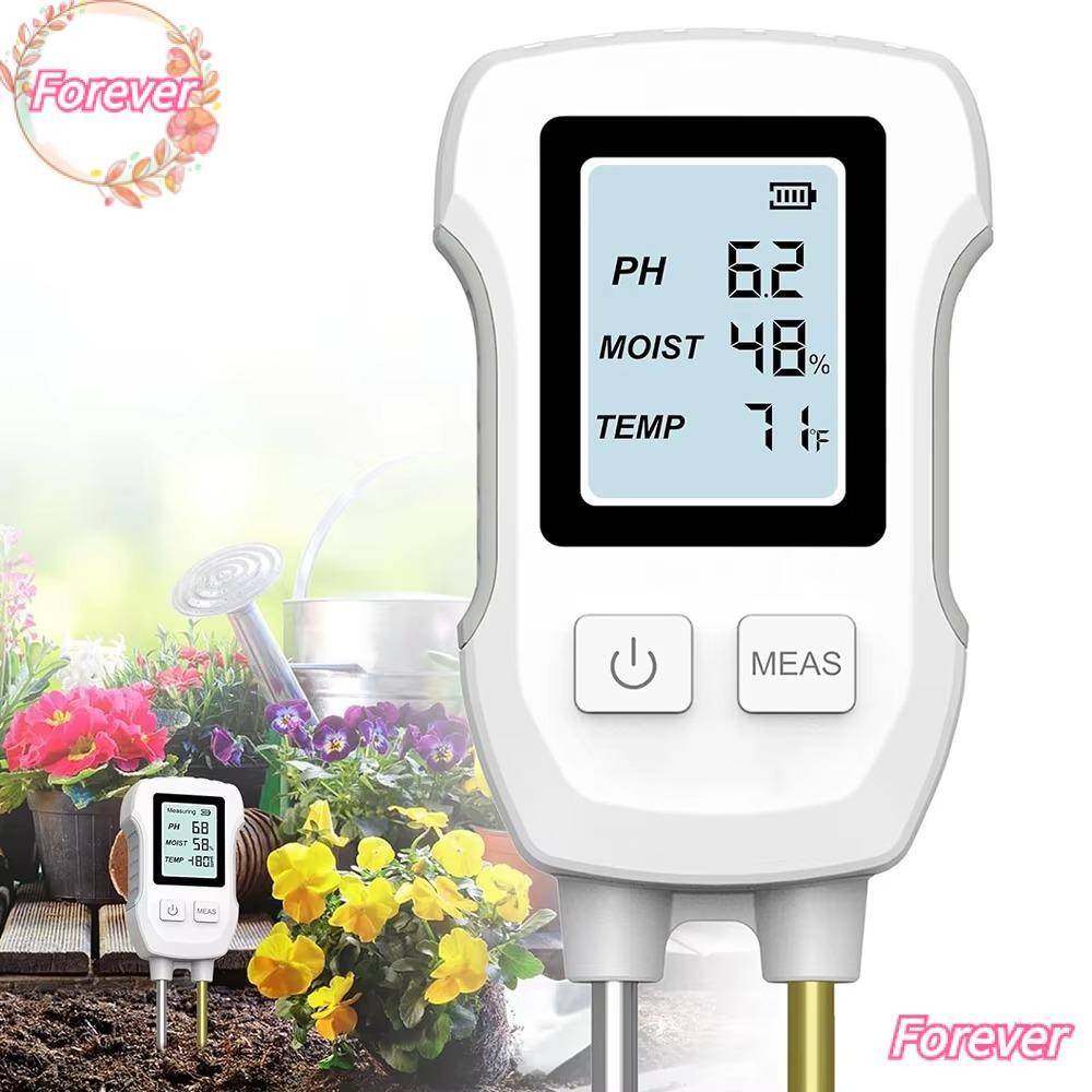 FOREVER Digital LCD Soil Tester, PH/Moisture/Temperature Highly ...