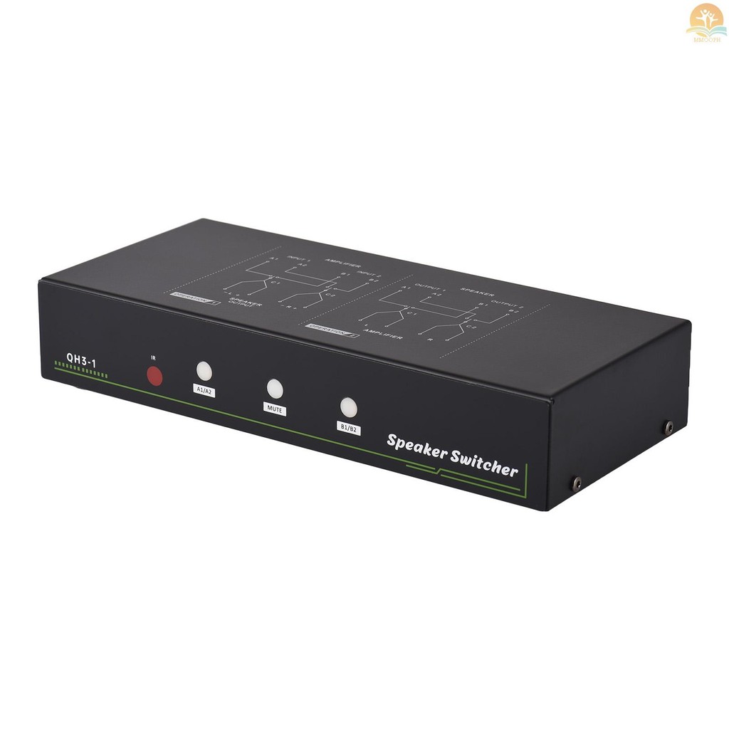 Amplifier Speaker Selector Switch Switcher 1 Input 2 Output/2 Input 1 ...