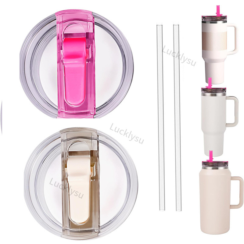 Upgrade Replacement 40oz Flip Straw Lid For Stanley H2.0 Quencher Tumbler 64oz Tumbler Leak Proof Lids Replacement For Stanley Lid I.1194685007 - View #7